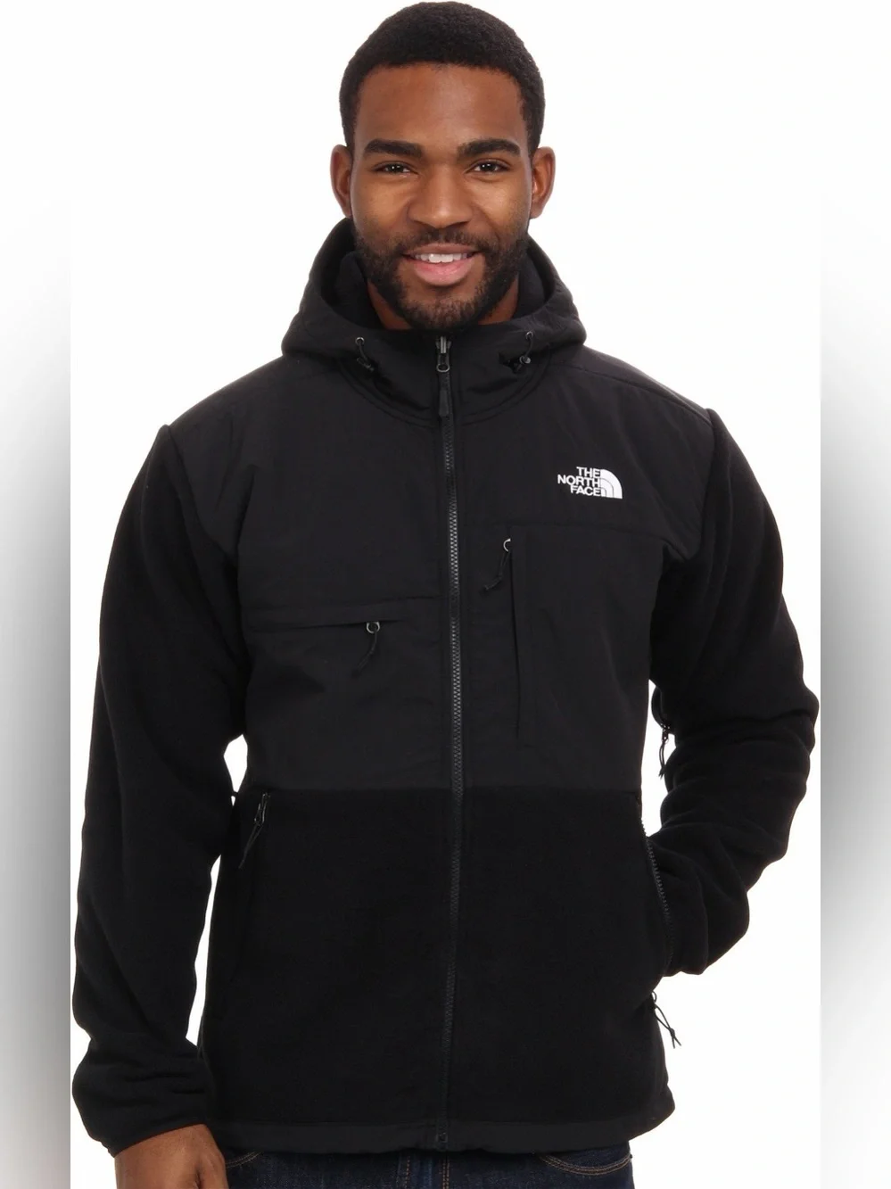 The North Face Denali Fleece Full Zip Jacket Black Mens Size XL
